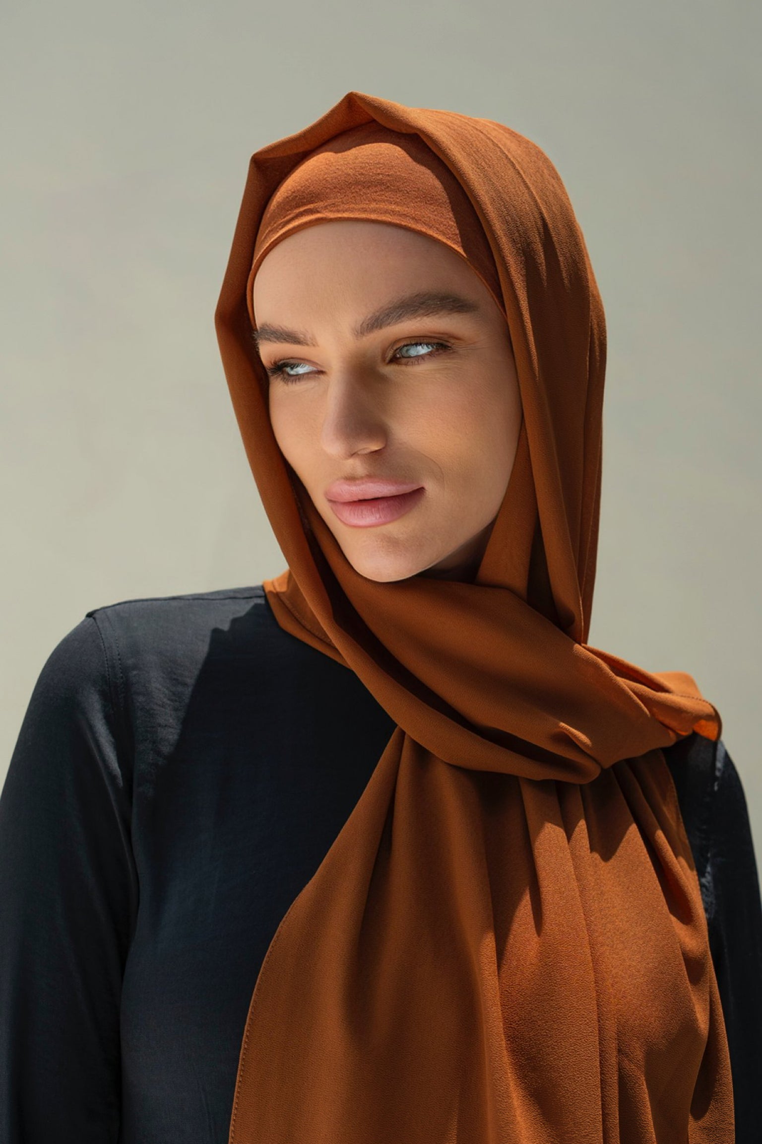 CONFIDENT PLAIN INNER SCARF SET