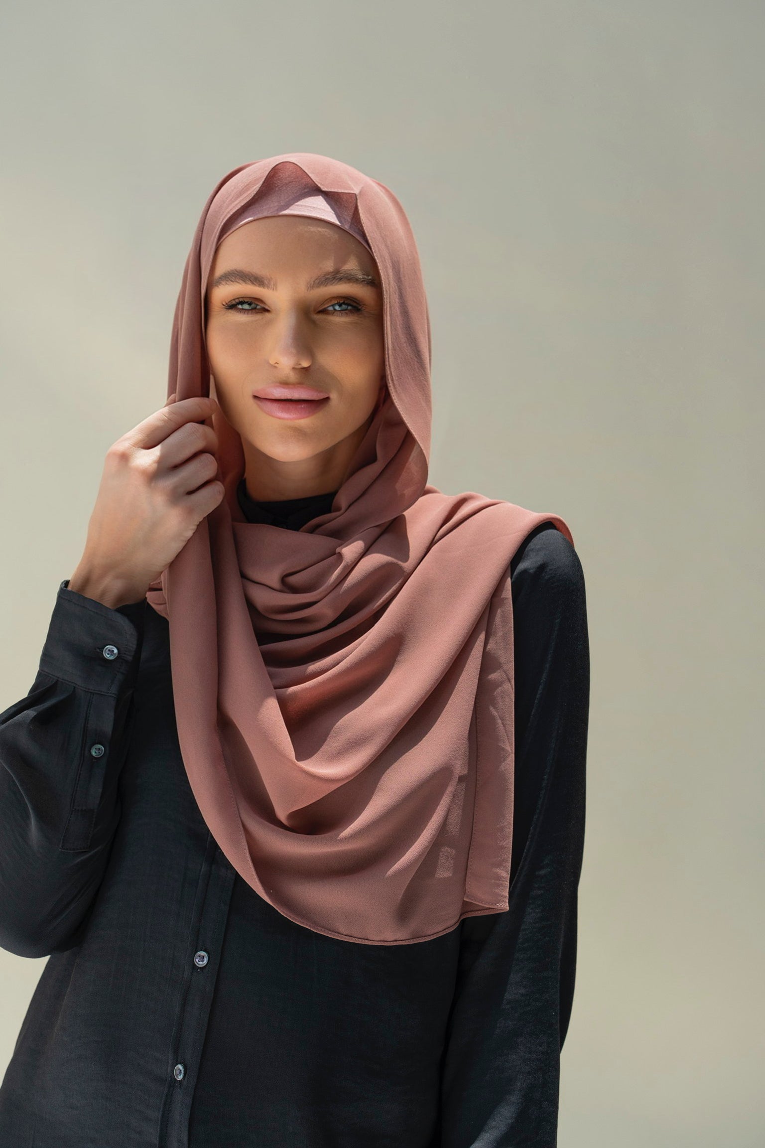 CONFIDENT PLAIN INNER SCARF SET