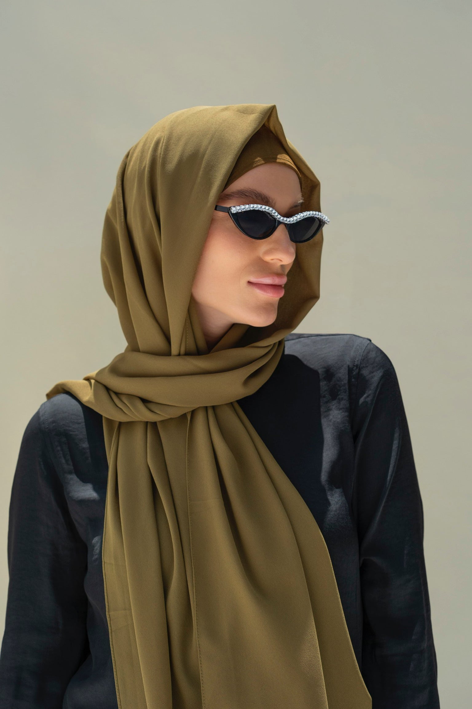 CONFIDENT PLAIN INNER SCARF SET